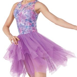 Purple Floral Lyrical Costume